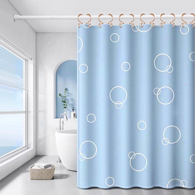 LBYOJKD Double Sided Shower Curtain Hooks with Smooth Gliding Roller