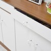 SEIWEI 2Pcs Crystal Glass Door Knobs Skull Clear Drawer Knobs