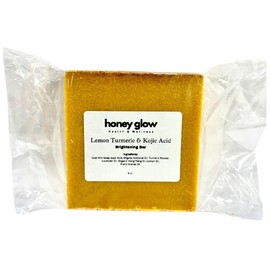 Honey Glow Lemon Turmeric & Kojic Acid Brightening Soap, Dark Spot Remover - Scent: Lemon Turmeric & Kojic Acid