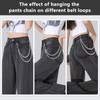 Frutain 2 Pcs Pants Wallet Chains for Men Women Heavy
