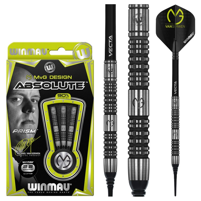 WINMAU Michael Van Gerwen MvG Absolute 22 g Professional Tungsten