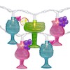 Northlight 10-Count Mixed Cocktail Drink Summer Patio Light Set -