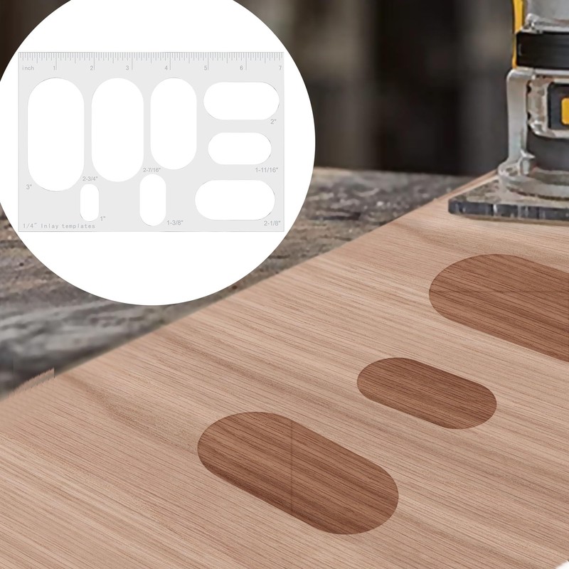 Pack of 2 Router Templates for Woodworking, Router Jig Templates,