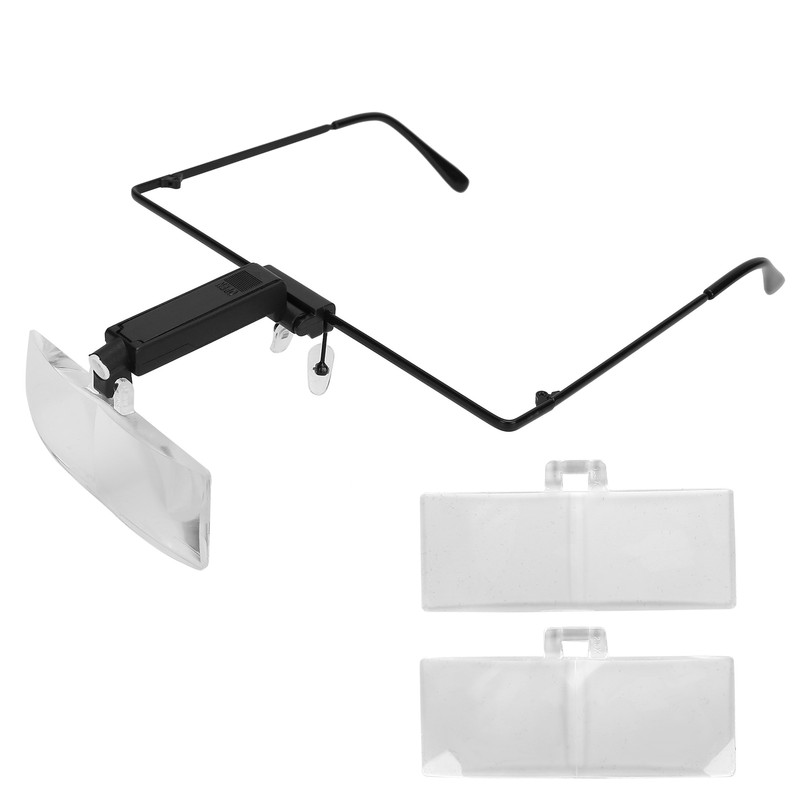 Eyeglasses Magnifier LED Light Hands Free Magnifying Glass for Watch