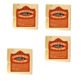 Grand Suisse Emmentaler Cuts, 8 oz, Pack of 4