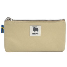 Opavinia Moz Flat Pencil Case, Pencil Case, Pouch, Small Item, Slim, beige