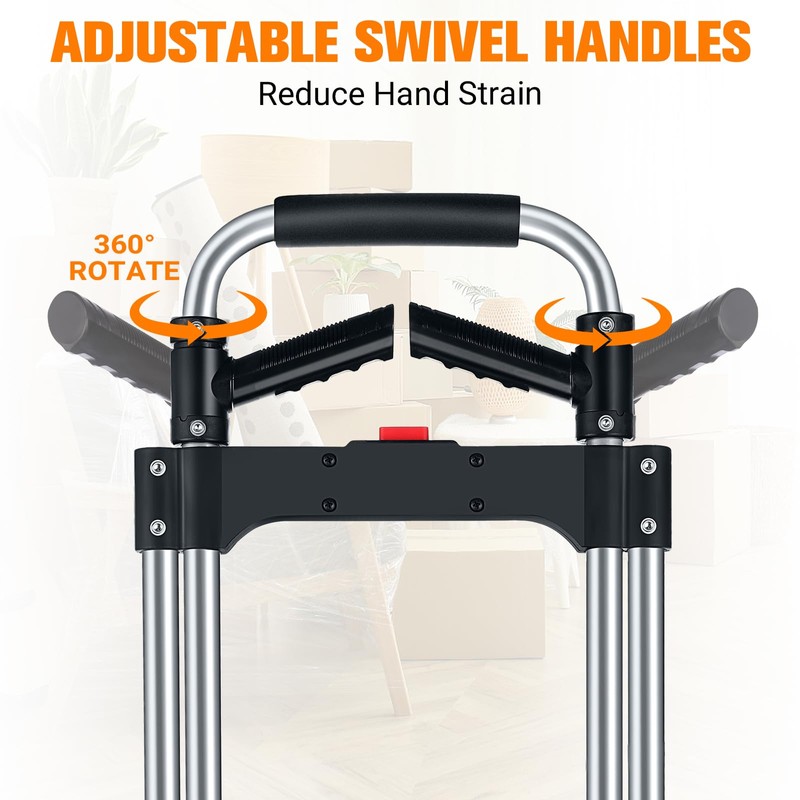 380 LB Capacity Folding Hand Truck Heavy Duty Foldable Dolly