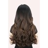 Bombshell Hair Extensions 3/4 Half Head Hair Piece 24 inches