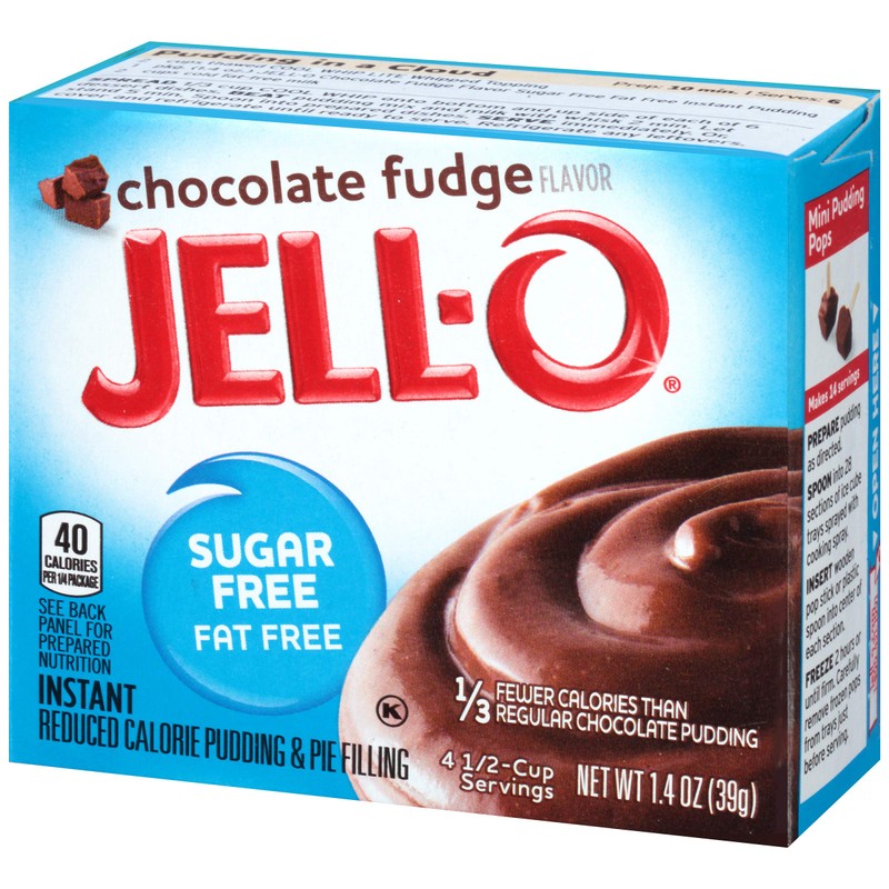 JELLO Chocolate Fudge Pie Filling (1.4oz Boxes, Pack of 6)