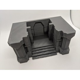Dwarven Gate Throne Room | 28mm 1/56 Scale Miniature | RPG Tabletop Figure Landscape Modelling Wargaming Fantasy Diorama Wargames Model Scenery Terrain Scatter Roleplaying 3d Printed Paintable