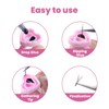 200 Pcs Glue Rings, Blue Lashes Glue Ring Cup Plastic