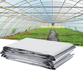 Silver Reflective Mylar Film Garden Greenhouse Covering Foil Sheets Mylar Roll for Grow Room Effectively Increase Plants Growth,210 x 120cm/82 x 47 inch
