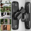 Door Bolt Stainless Steel 90°/180° Sliding Door Lock Black for