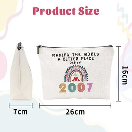 GOZINA 18th Birthday Gifts for Girls, Cosmetic Pencil Bags for Teen Girls, 18th Birthday Gifts for Her, Presents for Classmate Best Friends Bestie Sister Daughter (2007)