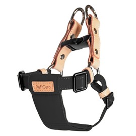 Raficaro Harness, For Small Dogs, Medium Dogs, Dog Harness, Stylish, Dog Harness, Lightweight, Easy Installation, Popular, Durable, Collar, Lead, Easy to Put on and Take Off, Black