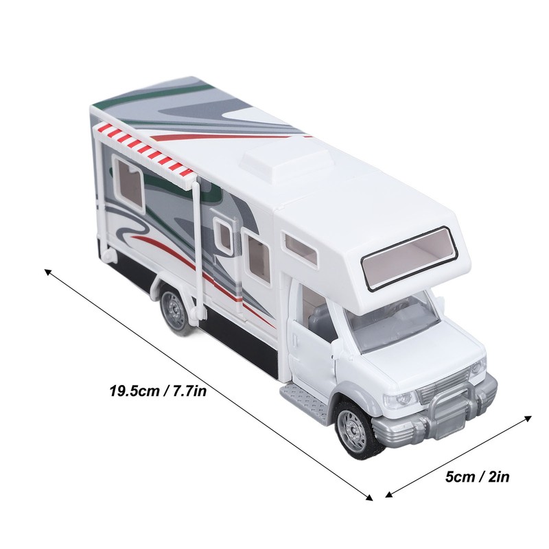 1/32 Kids RV Toy Sound Light Opening Doors Simulation Educational