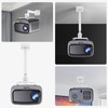 iSinbox Project Mount, Mini Projector Stand White Universal Ceiling Mount