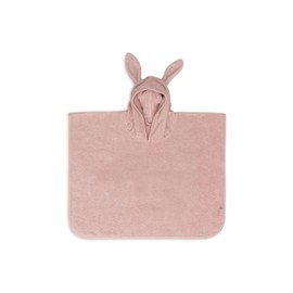 Jollein Badeponcho Kinder 1-4 Jahre - Terry, Wild Rose - 100% Baumwolle - Frottee - OEKO-TEX-Zertifiziert - Mit Kapuze Mit Ohren - Badeponcho für Mädchen und Jungen