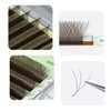 ANNAFRIS Eyelash Extensions, 3D Brown, 0.07 D, 8-12 mm, Colourful,