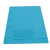 Silicone Soldering Mat with 25cm Scale Prevent Slipping Watch Repair