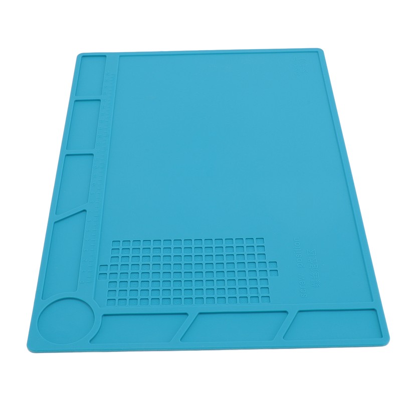 Silicone Soldering Mat with 25cm Scale Prevent Slipping Watch Repair