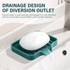 Silicone Soap Dish with Drain, SAISN Kitchen Soap Tray for