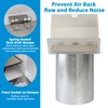 6 Inch Hooded Wall Vent with Screen and Damper,Dryer Vent