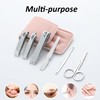 Nail Clippers Set for Women Gift 6 Pcs Case Nail