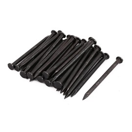 sourcingmap Hardware Nails 3-inch Length Carbon Steel Point Tip Wall Cement Nail Black 30pcs