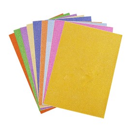 UUYYEO 10 Sheets Self Adhesive Cardstock Paper Colorful Decorative Cardstock Paper for Kids Sparkling Paper for Crafts Card Making Cardstock