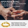 Men's Sandblast Finish Worry Ring Stainless Steel 4MM Fidget Band