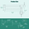 Heyalan Pot Filler 19 Inch Wall Mount Folding Stretchable Kitchen