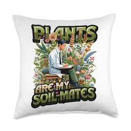 Ethnobotany Plants Soil-Mates Plant Genetics Ethnobotanist Throw Pillow