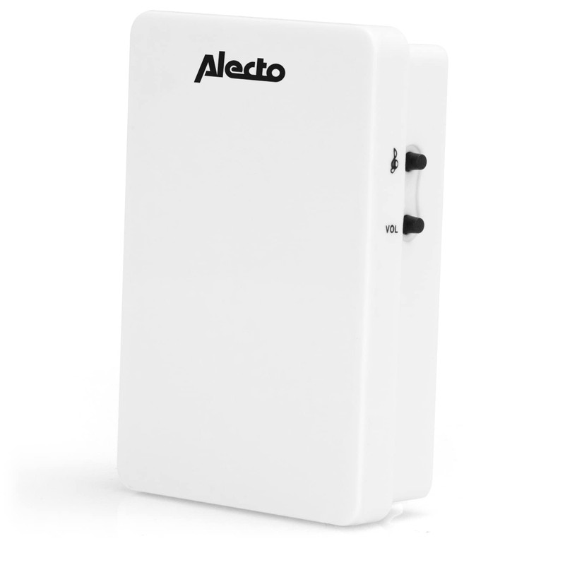 Alecto ADB-11 Wireless Doorbell, Wireless Doorbell, 30 Metre Range, IP44