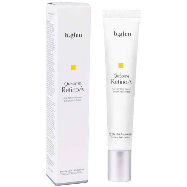 b.glen QuSome RetinoA | Retinol (Vitamin A) | Retinoic Acid Tocopheryl (Vitamins A & E) | Squalane | Organic Shea Butter | Repair Wrinkles | Firms Skin | (15g/0.53oz.)