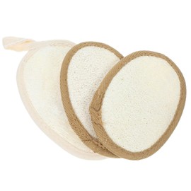 Mikinona 3pcs Bath Shower Loofah Sponge Exfoliating Body Scrubber for Men Women Soft and Safe Design for Daily Use and Skin Cleaning Includes and Sponges