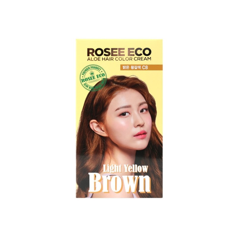 Rosé Eco Aloe Hair Color Cream C8 Light Tan /