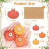 30 Set Thanksgiving Glass Harvest Pumpkin Table Place Card Holders