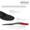 Bergal Men's X-treme Einlegesohle für Freizeit Orthotic Insole, Multicolour (Schwarz),