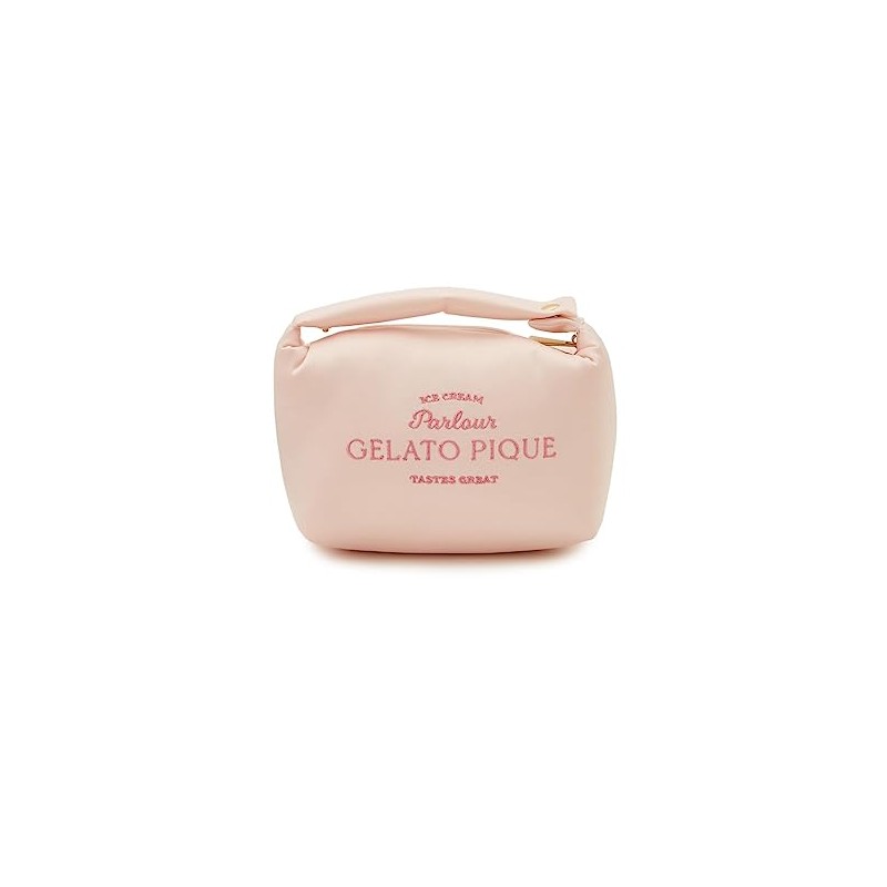Gelato Pique PWGB234659 Satin Logo Embroidered Handle Pouch, pink (PNK)