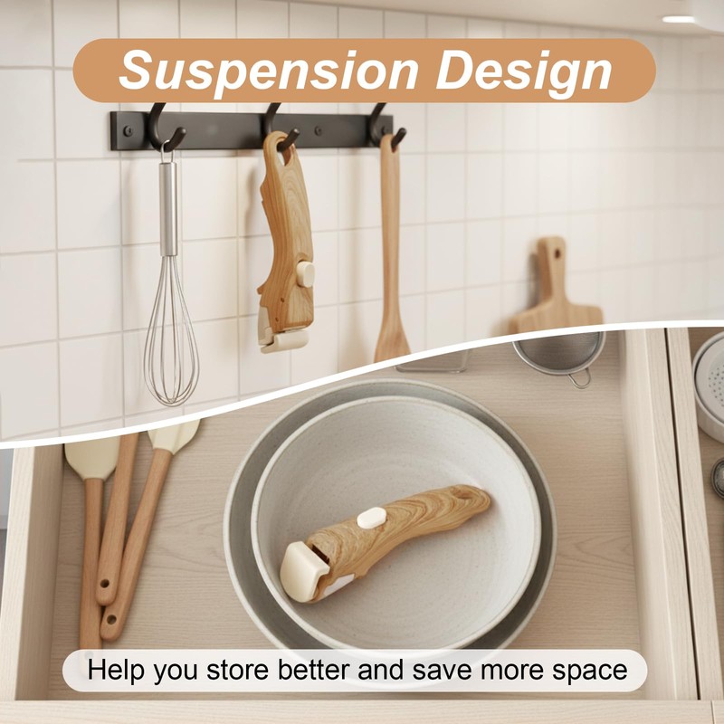 Aiuulu 2 Pcs Replacement Handles for Pots and Pans, Universal