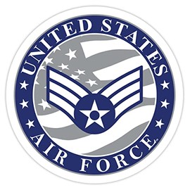 7.62 Design E-4 Senior Airman 3.5" U.S. Air Force Rank Decal
