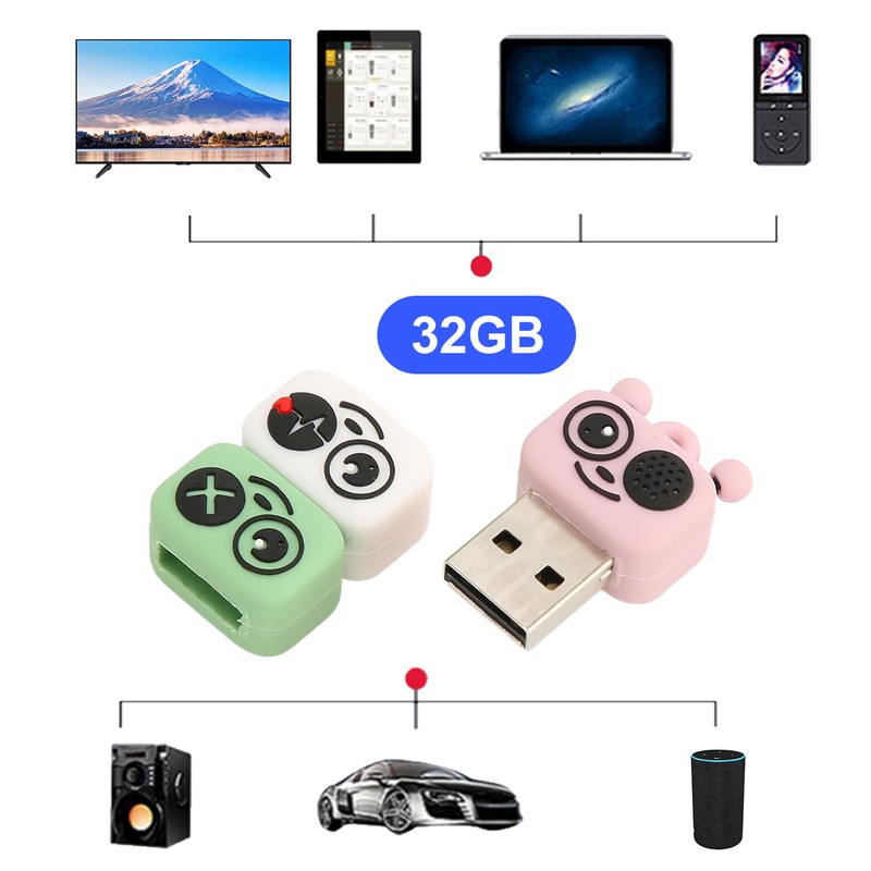 Flash Drive PVC Cartoon Bee Style USB 2.0 Standard Hot