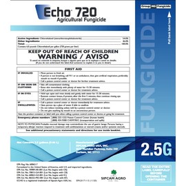 Chlorothalonil Fungicide (2.5 Gallon) Agrictural Fungicide- Compare to Bravo Fungicide, Chlorothanil 720