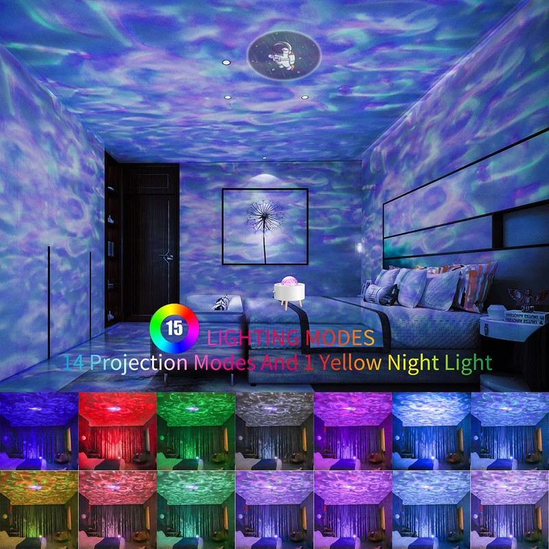 Auplf Starry Sky Projector, Star Lamp Galaxy Light with App