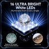 Wettal 10 Pack Square LED Light Base for Glass Art