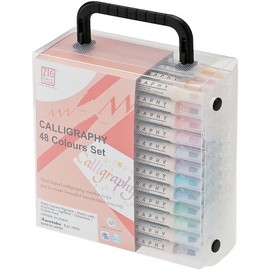 Kuretake Zig MS340048 Memory System Calligraphy Dual Tip Marker Set
