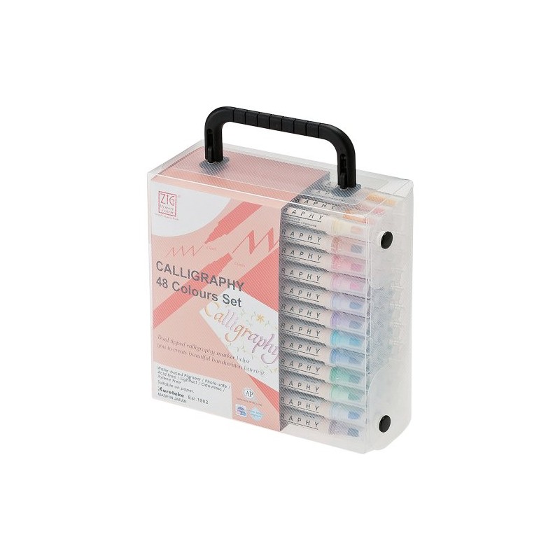 Kuretake Zig MS340048 Memory System Calligraphy Dual Tip Marker Set