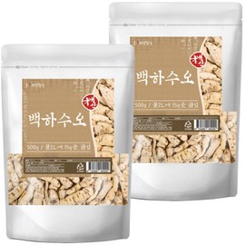 Domestic dried white sesame cucumber, 500g, 2 pieces of native dried cucumber / 국산 말린 백하수오 백수오 500g 2개 토종 하수오