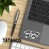 (3Pcs) Swearing Helps Sticker – Funny Sarcastic Decals for Laptops,